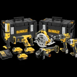 DeWALT Elværktøjssæt^DCK623P3-QW 6 pak elværktøj med 3x5.0 Ah batterier