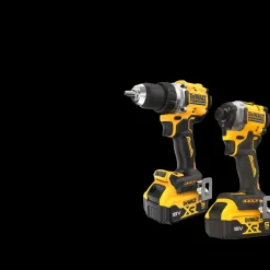 New DeWALT DCK2051P2T-QW 18V XR sæt boremaskine, slagskruetrækker 2x5Ah batterier med 4A lader og kuffert