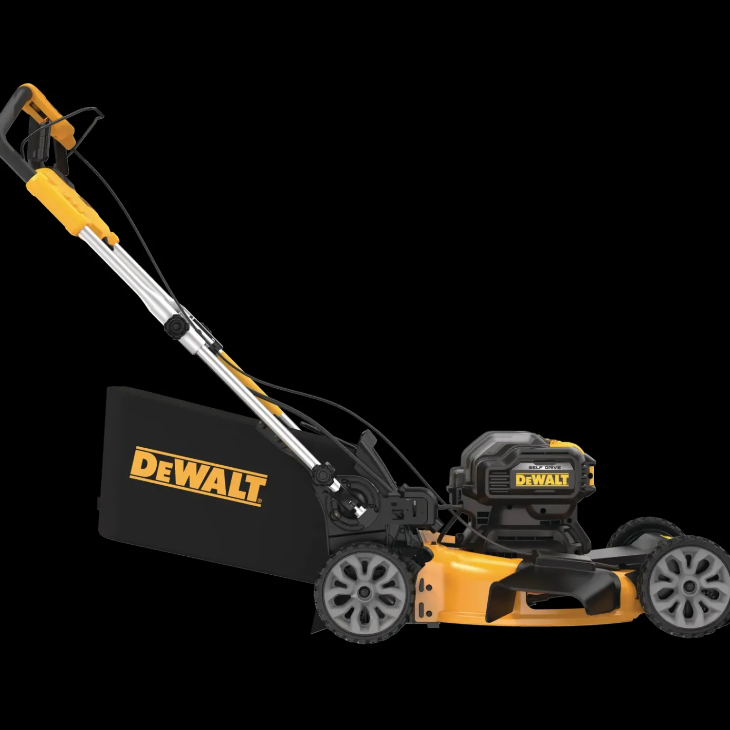 Clearance DeWALT DCMWSP564N 2x18V plæneklipper med opsamler 53 cm solo