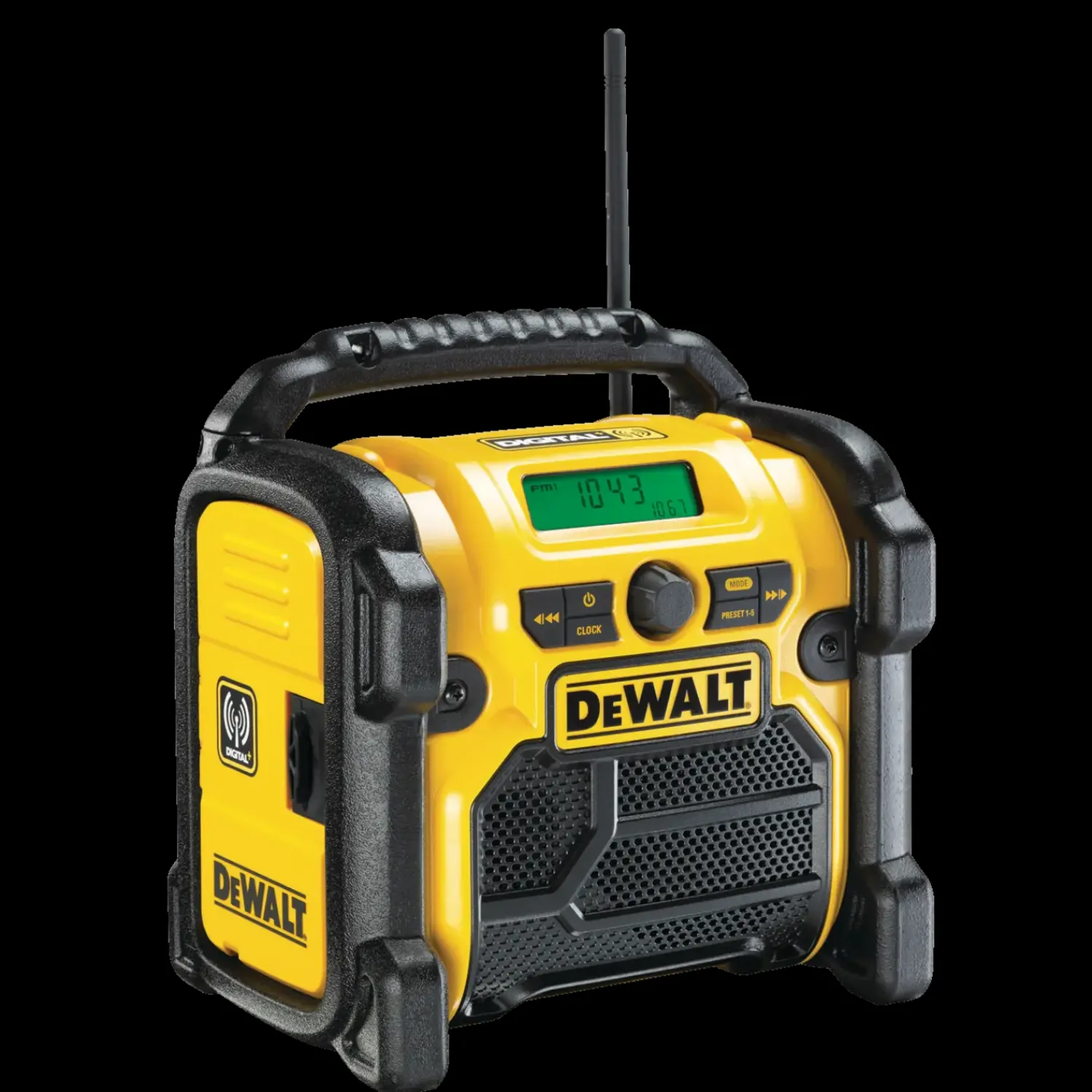 New DeWALT DCR020 kompakt multivolt DAB, FM/AM-radio