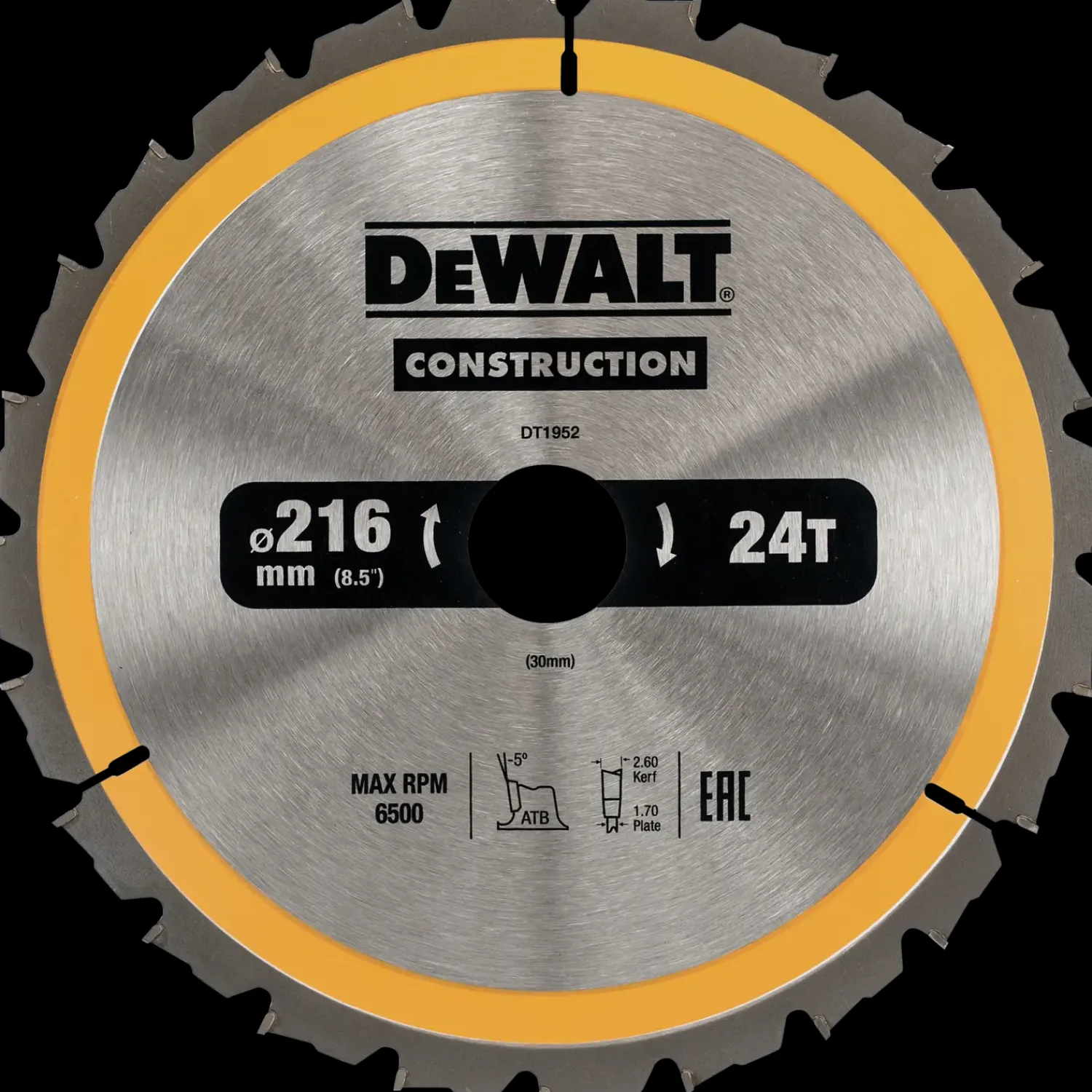 Online DeWALT DT1952-QZ construction-klinge Ø216xø30mm