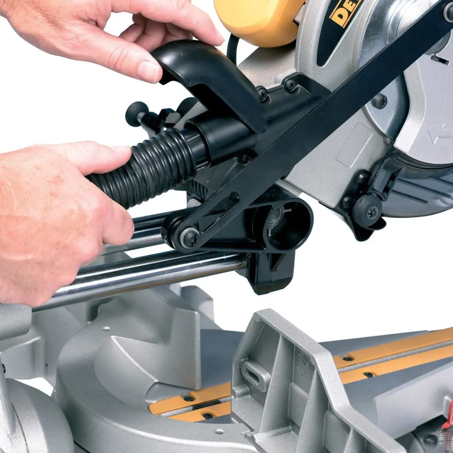 DeWALT Kap-/Geringssave^DW712N kap-/geringssav 1650 W Ø216 mm m/udtræk