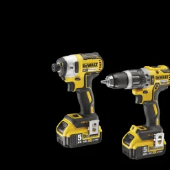 DeWALT Slagnøgler^18V slagbore-/skruemaskine og slagnøglesæt 2x5.0 Ah batt./lader TSTAK