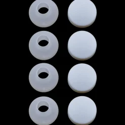 Best Dækknap og bøsning t/toiletmontering 4 stk hvid