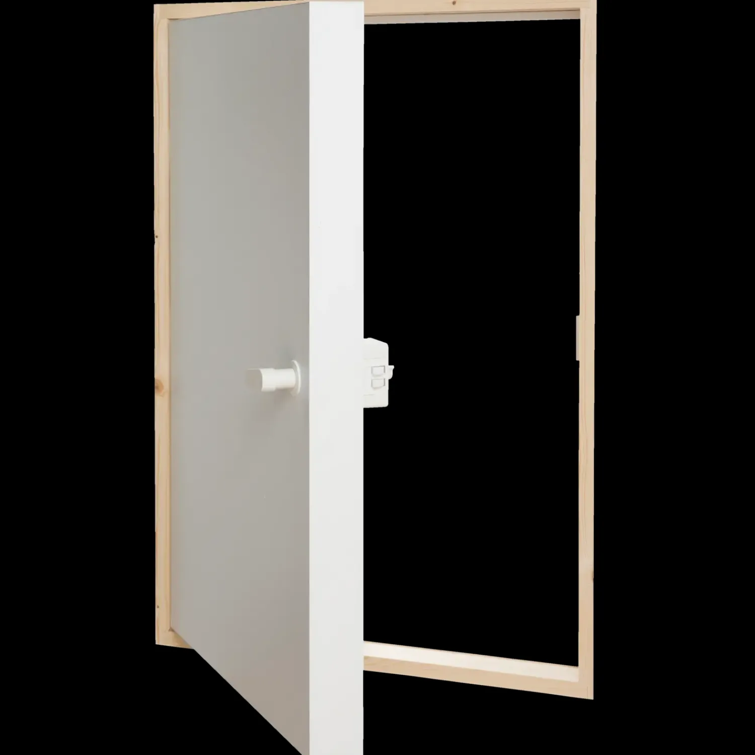 Dolle Nordic Trapper Og Lemme^Dolle ClickFIX® 56WH skunklem hvidmalet udv. karm i 54x80 cm