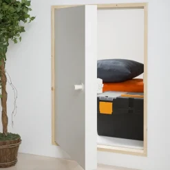 Dolle Nordic Trapper Og Lemme^Dolle ClickFIX® 56WH skunklem hvidmalet udv. karm i 54x80 cm