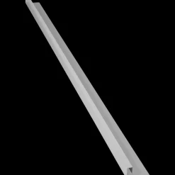 DS stålprofil Tilbehør Til Facadebeklædning^Endekant dobbelt hvid - 3 m