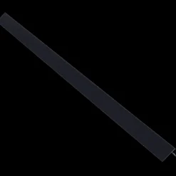 DS stålprofil Tilbehør Til Facadebeklædning^Endekant dobbelt sort - 3 m