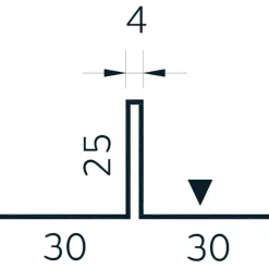 DS stålprofil Samleprofil lys grå - 3 m