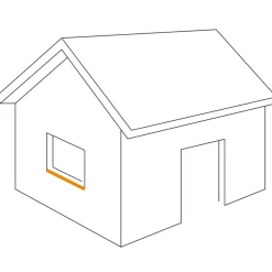 Hot DS stålprofil Sålbænk lys grå 3m