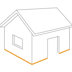 DS stålprofil Tilbehør Til Facadebeklædning^U-sokkelsikring (perf.) sort - 3M