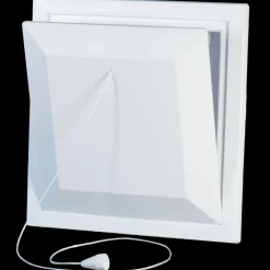 Duka Ventilationsriste^klapventil type 111 hvid 150 x150 mm indv. 140 mm