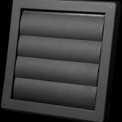 Duka lamelrist type 70 flad, sort, udv. mål 150x150 mm