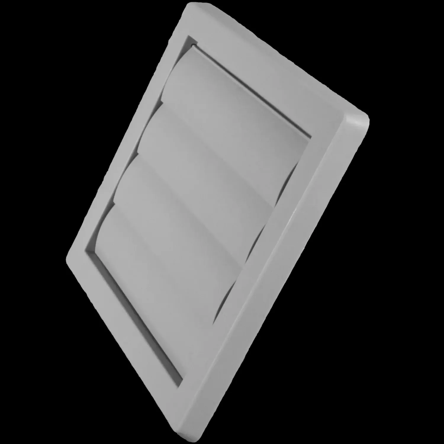 Duka Ventilationsriste^lamelventil type 70 grå 180x180 mm indv. 150 mm