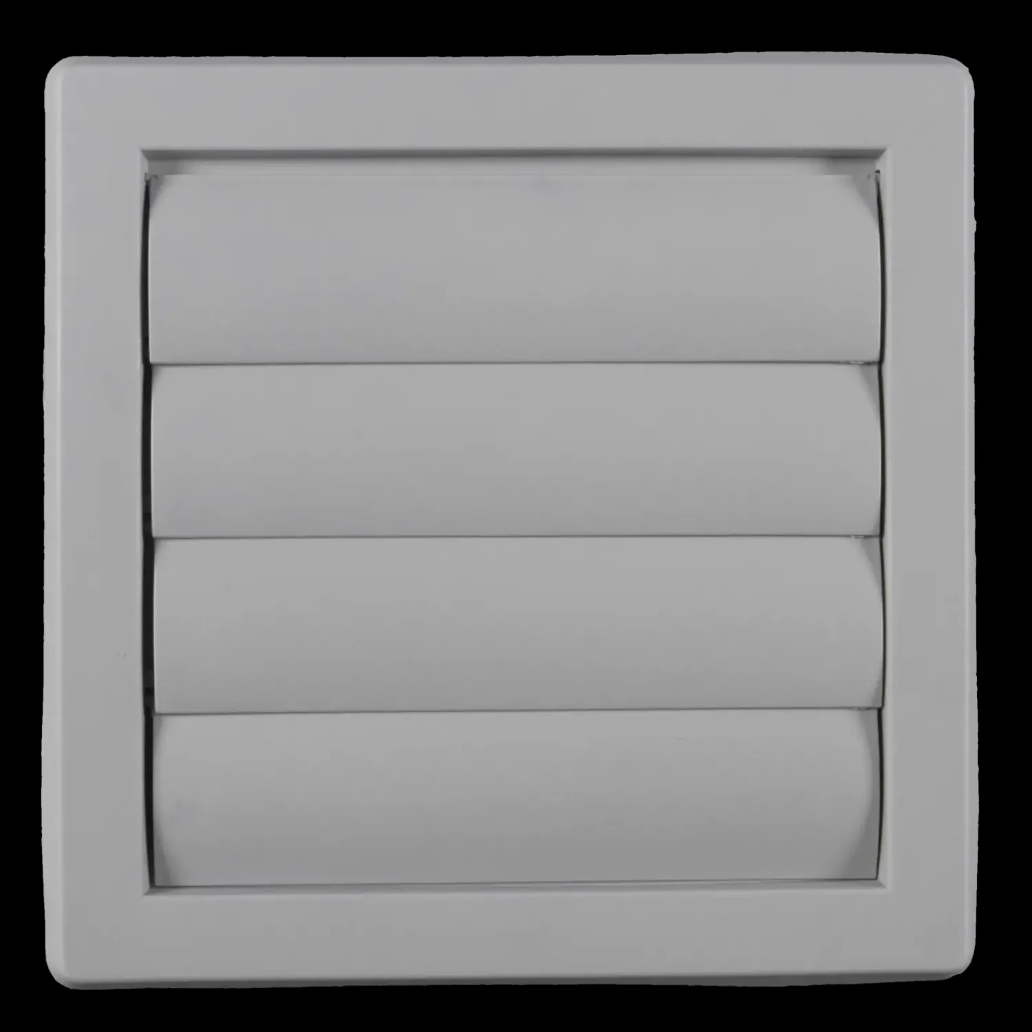 Duka Ventilationsriste^lamelventil type 70 grå 180x180 mm indv. 150 mm