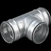 Hot Duka metal t-stykke DTCPU Ø125 mm