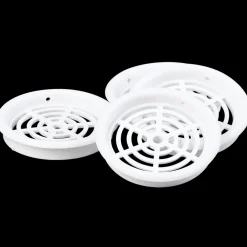 Duka Ventilationsriste^skabsrist type 61,1 Ø43 mm 4 stk hvid