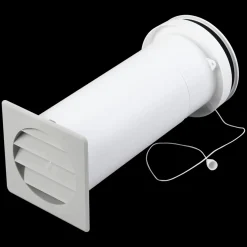 Duka Ventilationsriste^teleskopventil type 400 grå Ø105 mm