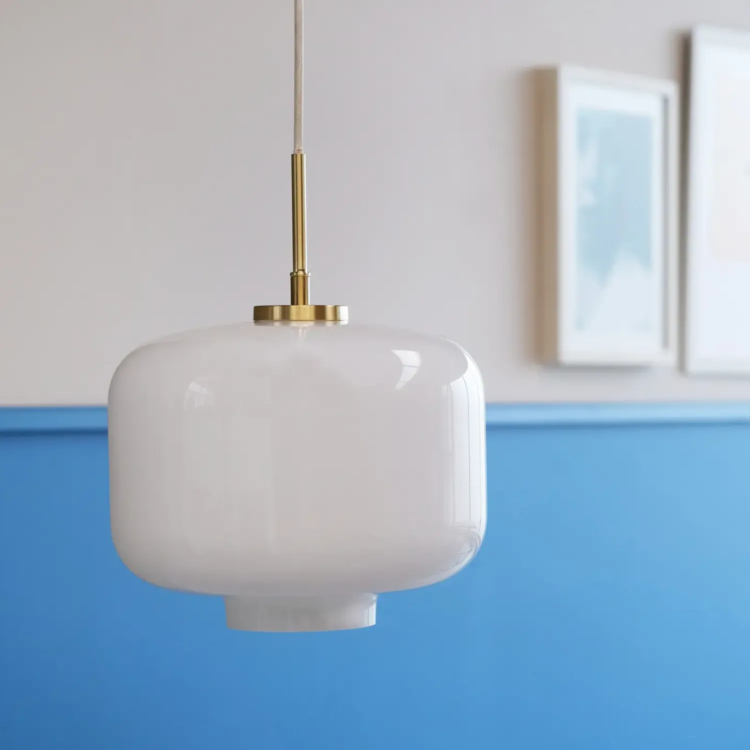 Dyberg Larsen Pendler^Arp D25 pendel opal/messing