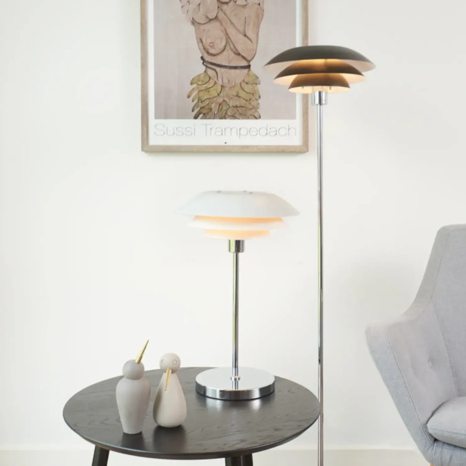 Best Dyberg Larsen DL31 bordlampe mat hvid