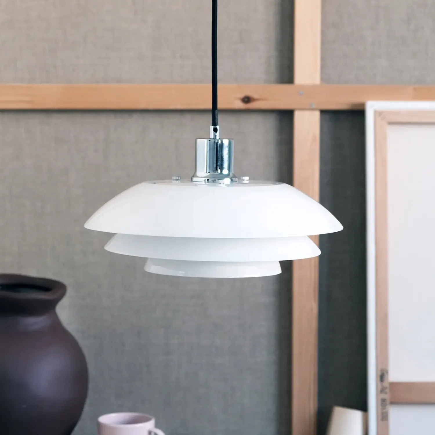 Pendler^Dyberg Larsen DL31 pendel Ø31 cm E27 opal glas