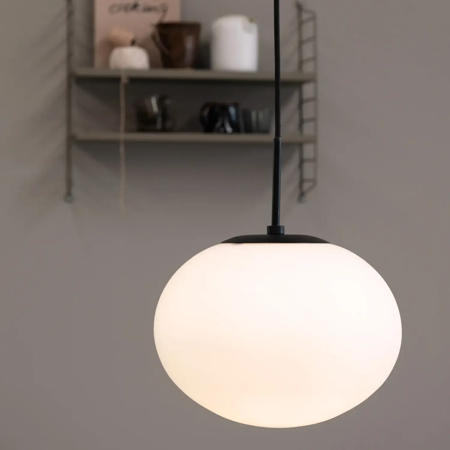 Discount Dyberg Larsen Princess pendel opal/sort