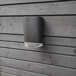 Clearance Dyberg Larsen Ribe udendørs væglampe up/down sort