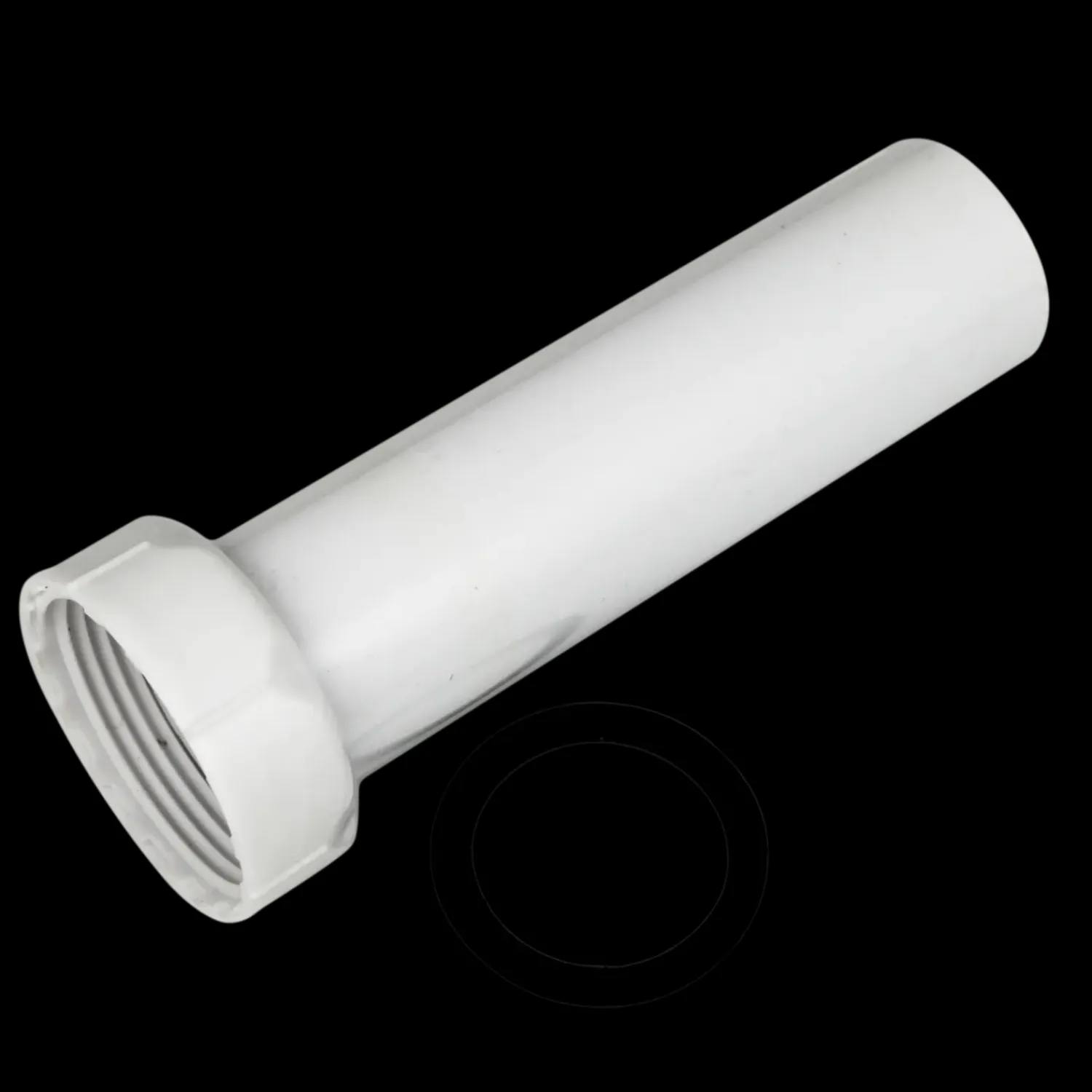 Outlet Dykrør t/vandlås 1 1/4"x32 mm hvid plast