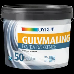 Hot Dyrup gulvmaling ekstra dækkende olie 50 hvid 2,25 L