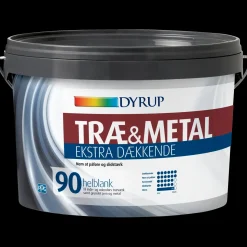 New Dyrup træ og metalmaling ekstra dækkende 90 hvid 0,75 L