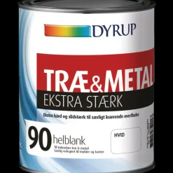 Online Dyrup træ og metalmaling ekstra stærk 90 hvid 1 L