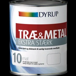 Online Dyrup træ og metalmaling ekstra stærk 10  hvid 1 L