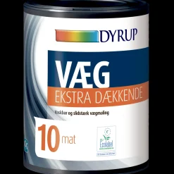 Online Dyrup vægmaling ekstra dækkende 10 hvid 0,75 L