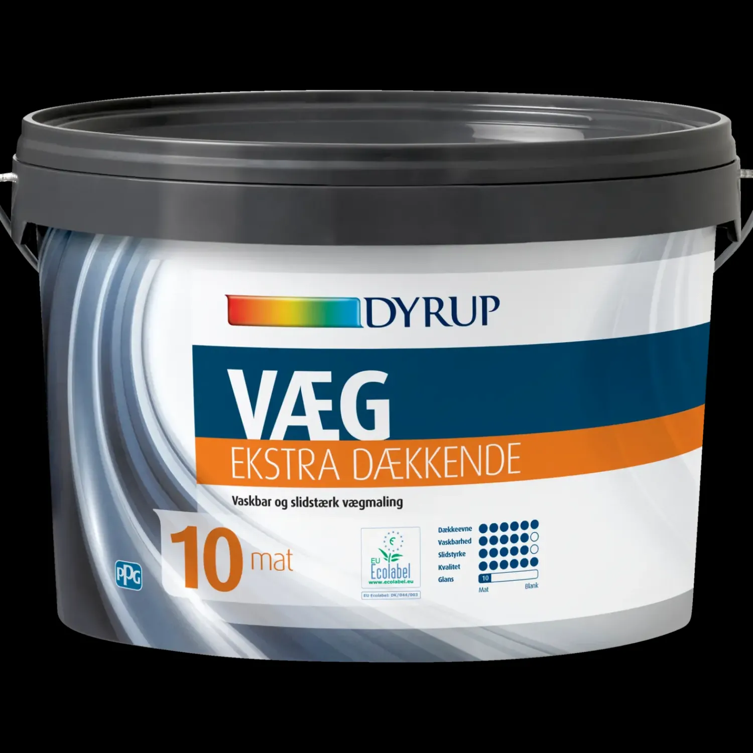 Online Dyrup vægmaling ekstra dækkende 10 hvid 0,75 L