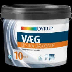 Online Dyrup vægmaling ekstra dækkende 10 hvid 0,75 L