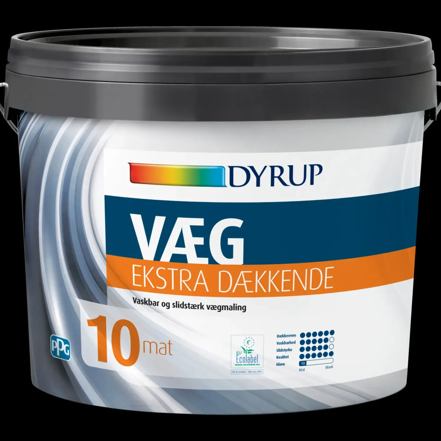 Online Dyrup vægmaling ekstra dækkende 10 hvid 0,75 L