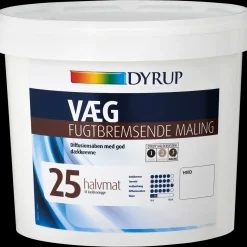 Dyrup Spærrende Maling^vægmaling fugtbremsende 25 hvid 4,5 L
