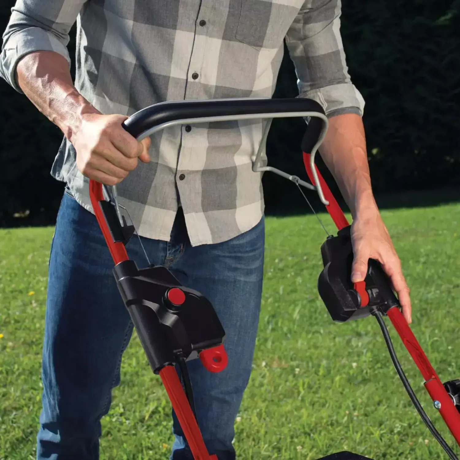 Einhell Plæneklippere^GE-CM 36/47 4x18V plæneklipper 47 cm 4,0A batteri og lader
