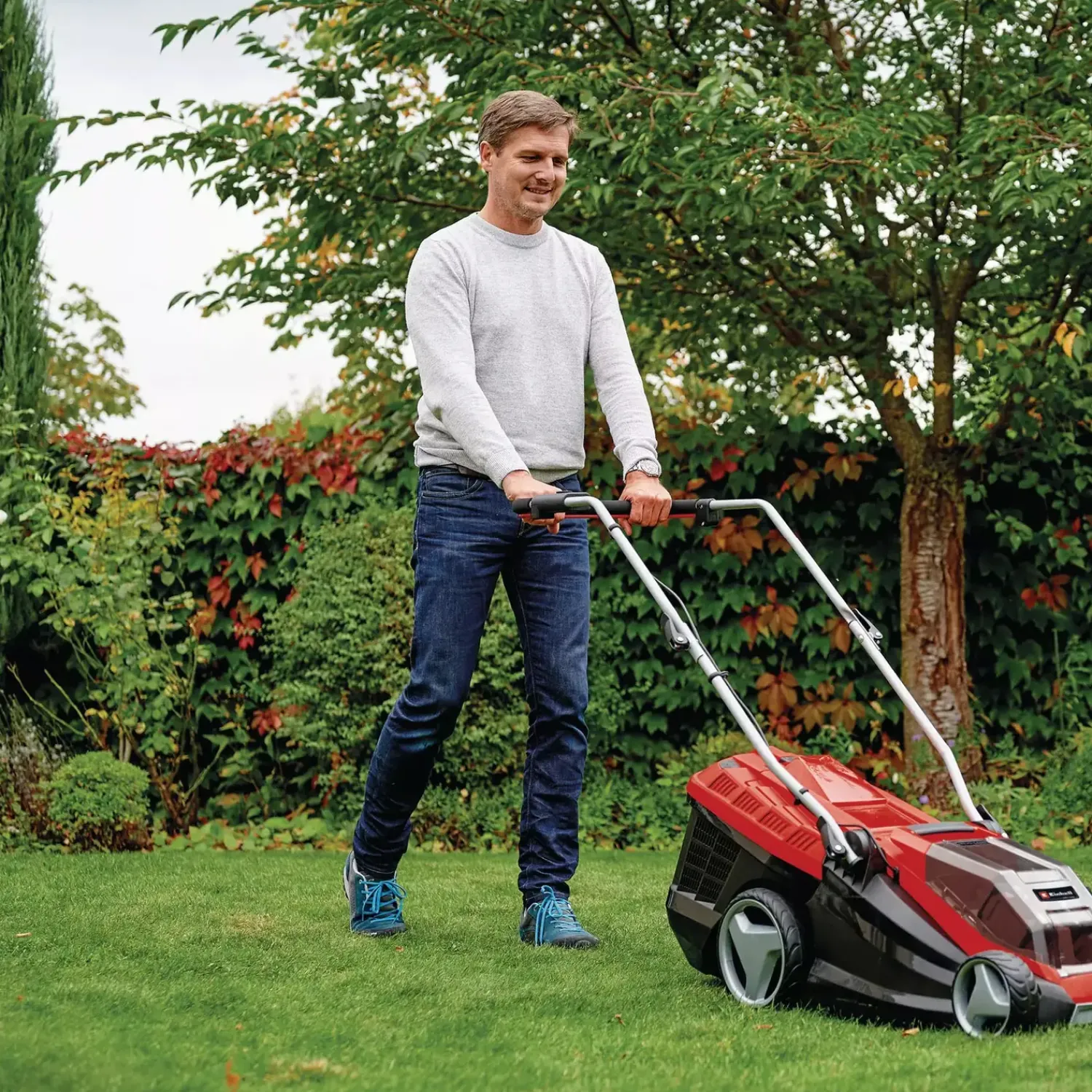 Best Einhell GE-CM 36/36 2x18Vplæneklipper 36 cm 4,0Ah bat