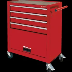 Einhell Værktøjsvogne^TC-TW 100 Værkstedsvogn med 4 skuffer 67x38x72,4 cm