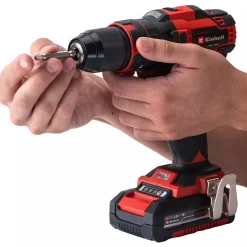 Outlet Einhell TE-CD 18/40 Li slagboremaskine m/tilbehør 2x18V/2,0Ah batteri og lader