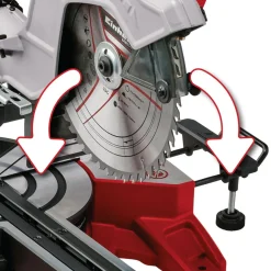 Hot Einhell TE-SM 10 L DUAL kap-/geringssav m/udtræk, Ø254 mm - 2100W