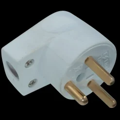 Hot E-Line EDB vinkelstikprop m/jord hvid