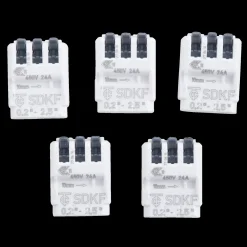 Online E-Line fjeder samlemuffe 3-polet 5 stk.