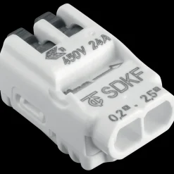 Hot E-Line fjeder samlemuffe 2-polet hvid