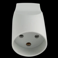 E-Line forlængerled rund m/jord grå