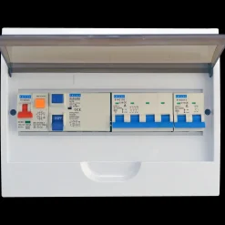 El-Installation^E-Line færdig konf. gruppe tavle 12m kombirelæ med låg