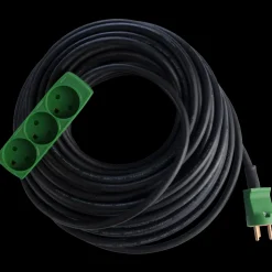 Kabler Og Ledninger^E-Line kabelsæt med 3-vejs stikdåse 10 m