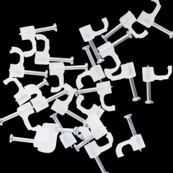 Outlet E-Line ledningsclips flad 3x5 20stk trasparent