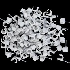 E-Line Tilbehør Til Elartikler^ledningsclips R 10-14 100 stk grå